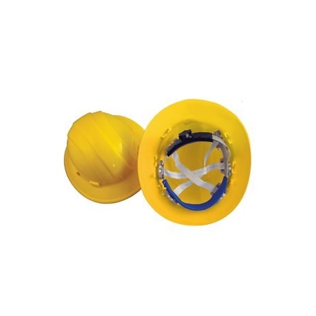 Bon Tool Bon 84-537 Hard Hat, Full Brim, Yellow W/Ratchet 84-537